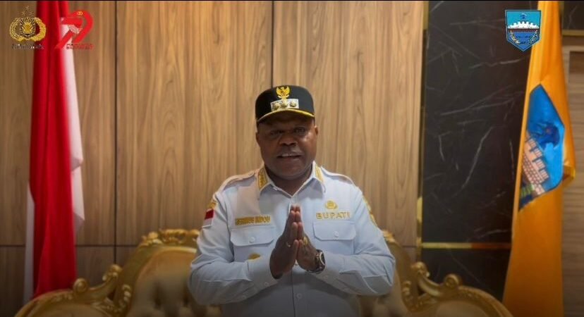 Bupati Manokwari Hermus Indou: HUT Bhayangkara ke-79, Polri Semakin Profesional, Humanis, dan Melayani Sepenuh Hati